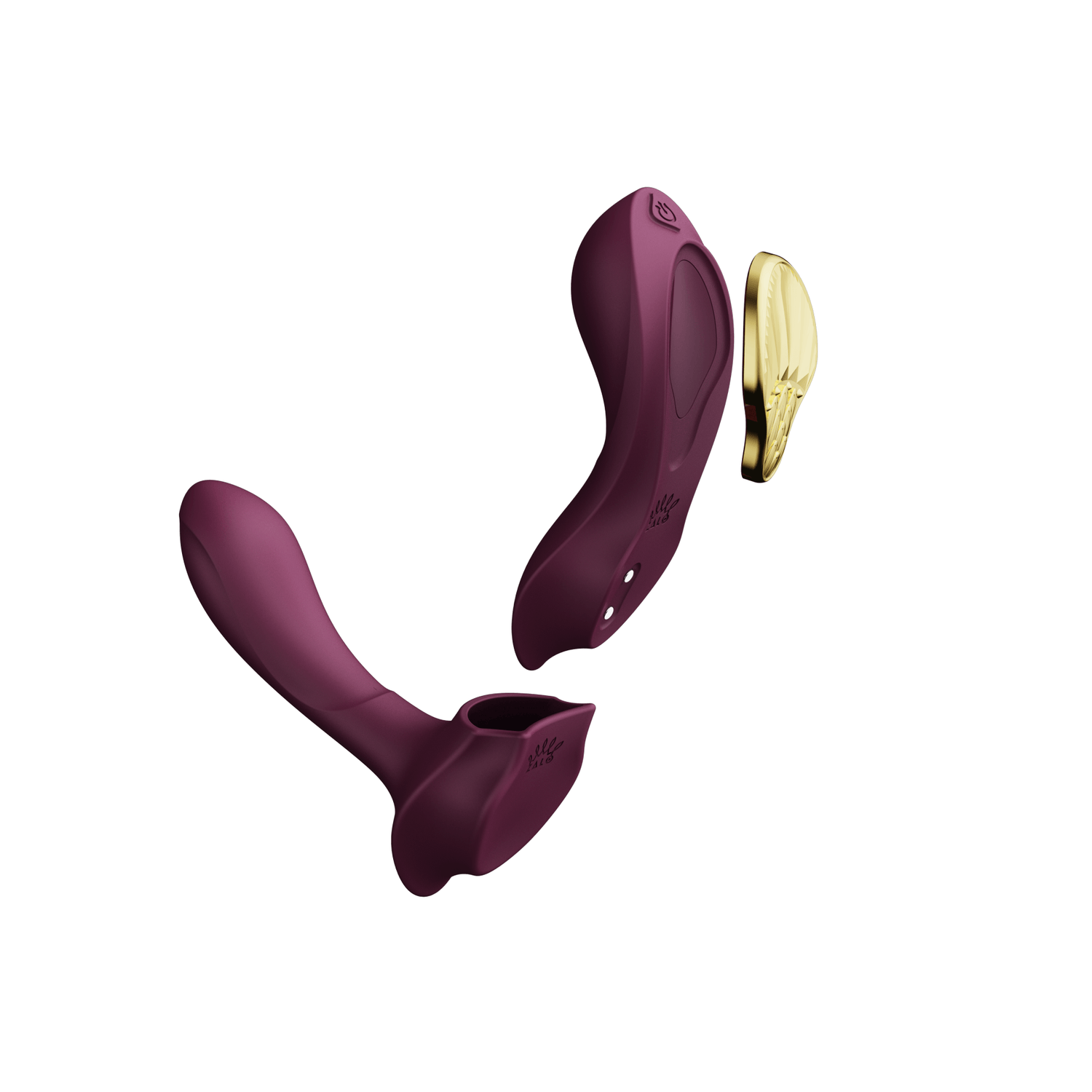 ZALO Aya Wearable Vibrator Velvet Purple with ergonomic design and sleek, curvy shape for versatile internal and external stimulation.