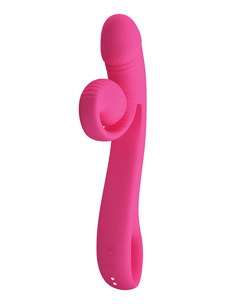 Pretty Love Romance Beau Snail Rabbit Vibrator Hot Pink
