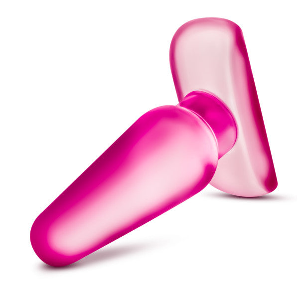 B Yours Eclipse Anal Pleaser Medium Pink Butt Plug displayed on a white background