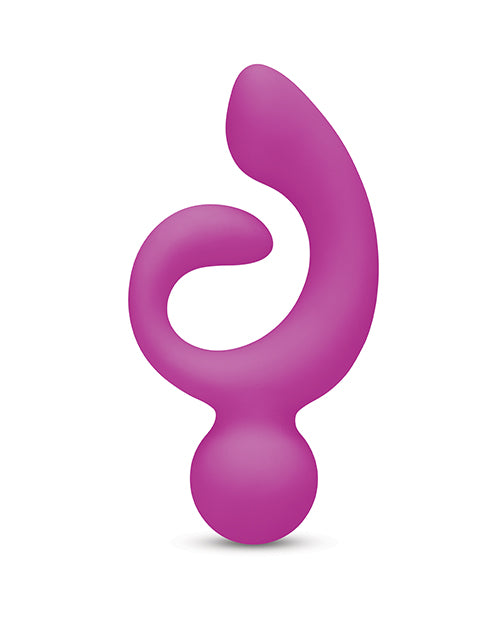 Bodywand Triple Play Threeplay Pro Wand Vibrator in vibrant pink, designed for multi-point stimulation.