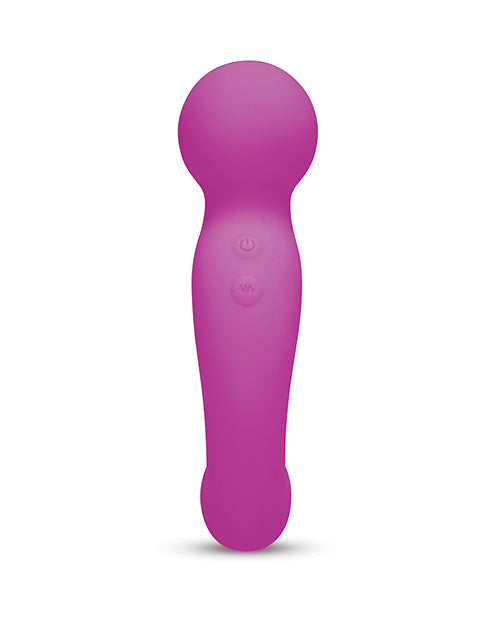 Bodywand Triple Play Threeplay Pro Wand Vibrator in vibrant pink, designed for versatile and immersive pleasure.