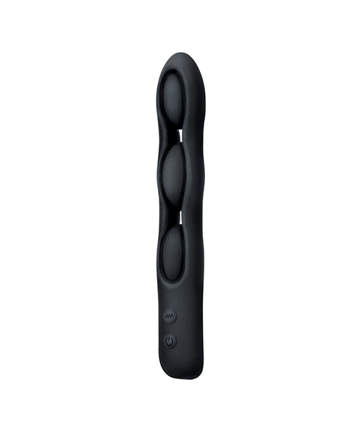 Bodywand Tri-Vibe Triple Motor Bullet Vibrator showcasing a sleek black design with three flexible vibration points.