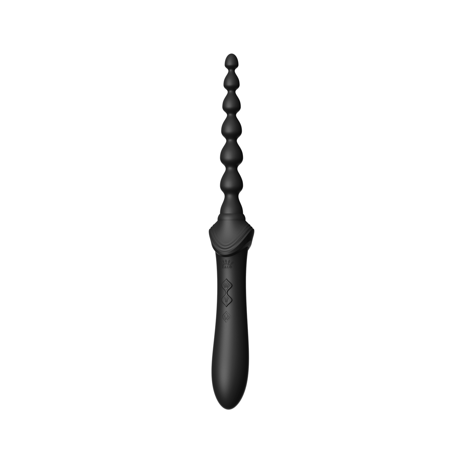 Obsidian Black Bess 2 Clitoral Massager with anal beads attachment, featuring 8 vibration modes and waterproof design.