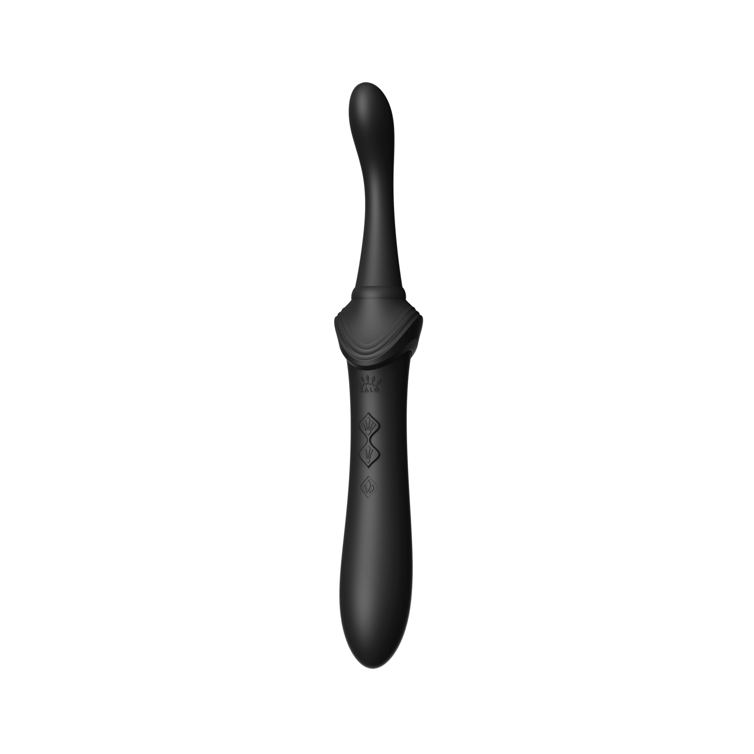 Bess 2 clitoral massager in obsidian black with multiple head attachments and heating function for targeted stimulation and pleasure.