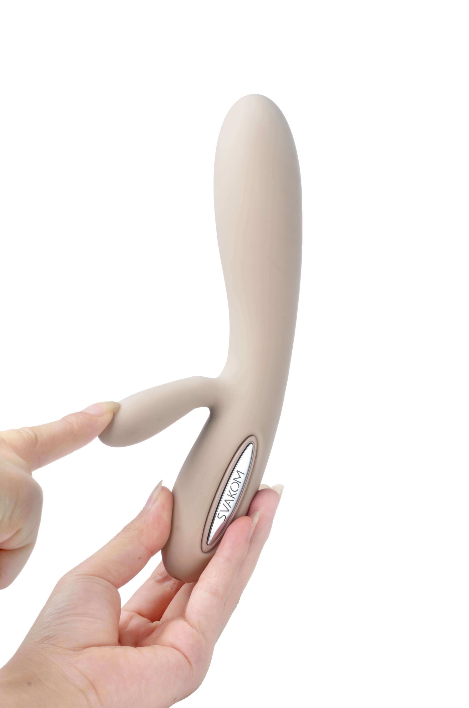 SVAKOM SVAKOM Lester Rechargeable Warming Rabbit Vibe Khaki at $64.99
