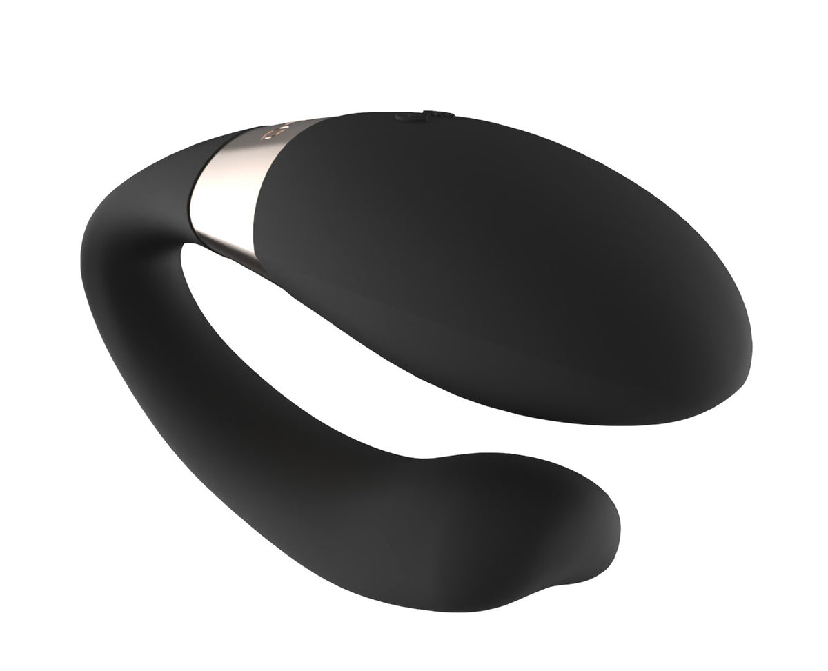 LELO Tiani Harmony App Controlled Couples Vibrator Black with dual motors for enhanced sensation during intimacy.