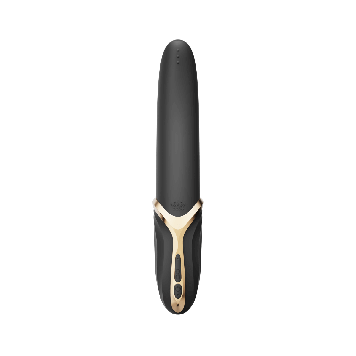 ZALO Aurora Series EVE Oral Simulator Vibrator Black with Dual Motors & Heating Function for enhanced intimate pleasure.