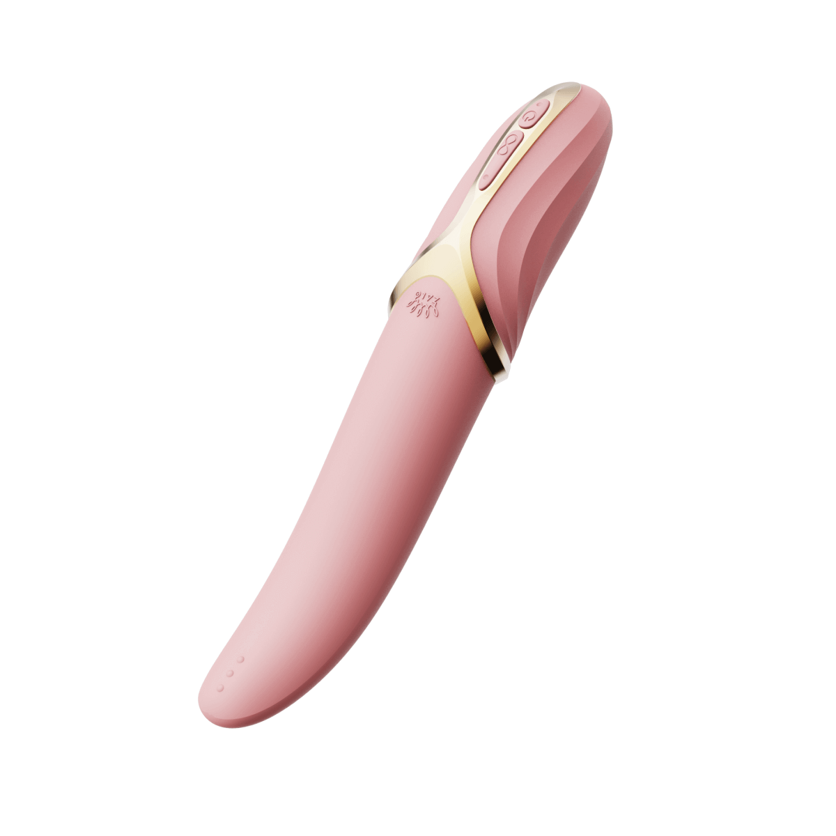 ZALO Aurora Series EVE Oral Pleasure Vibrator in pink with dual motors and heating function in a sleek design