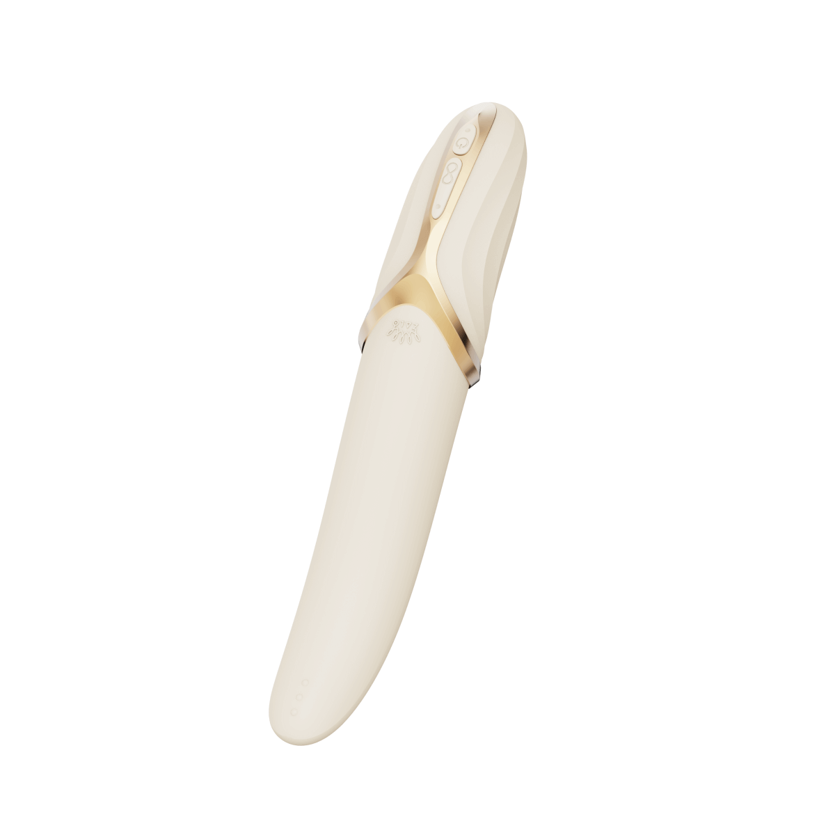 ZALO Aurora Series EVE Oral Simulator Vibrator White with Dual Motors and Heating Function