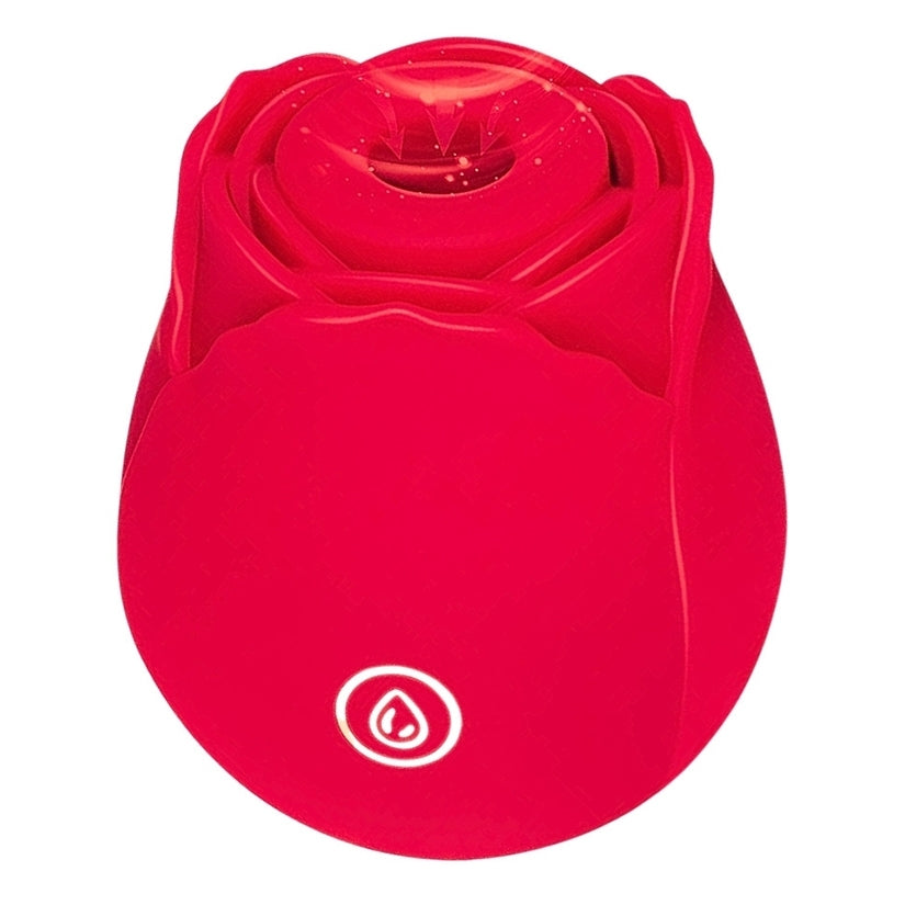 Bella Rose 10 Frequency Silicone Vibrator Red - Image 2