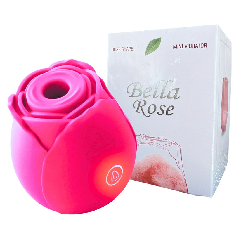 Bella Rose Silicone Vibrator Pink