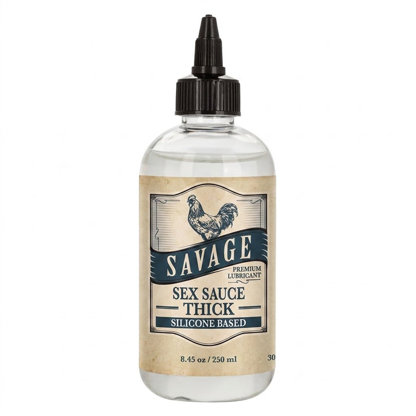 Savage Sex Sauce Thick Silicone-Based Lubricant 8.45 Oz
