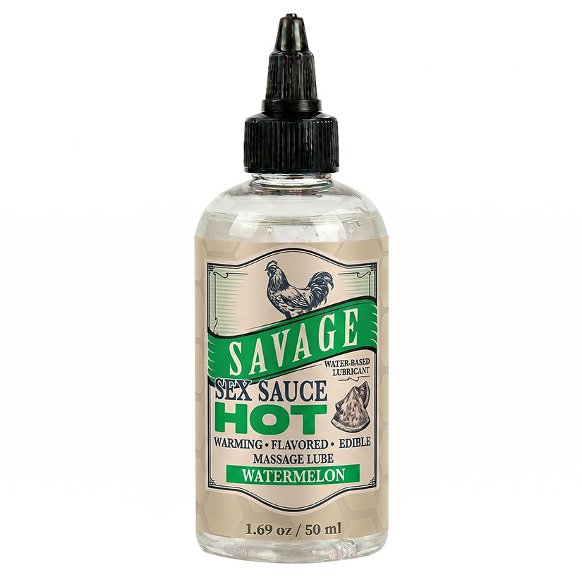Savage Sex Sauce Hot Watermelon 1.69 Oz Flavored Lube