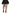 Leg Avenue Colby Rhinestone Fishnet Tights 1X/2X Black paired with a black skirt and heels, showcasing sparkling rhinestones.
