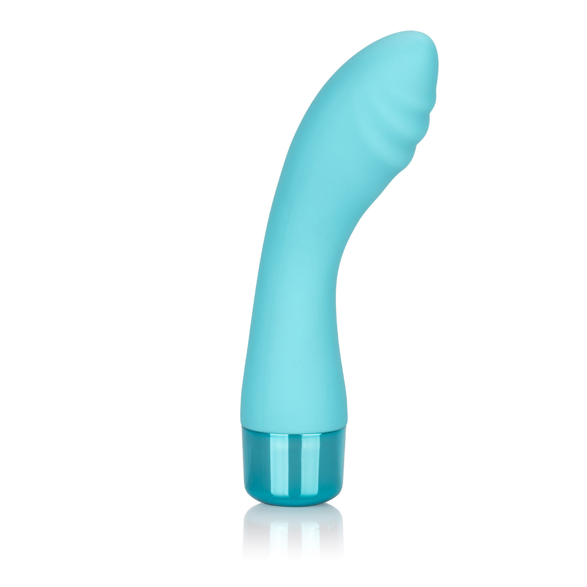 Eden Ripple Flexible G-Spot Vibrator in blue color, designed for targeted internal pleasure with ergonomic curve.