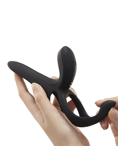 Pleasure Pivot App-Controlled Couples Vibrators Black