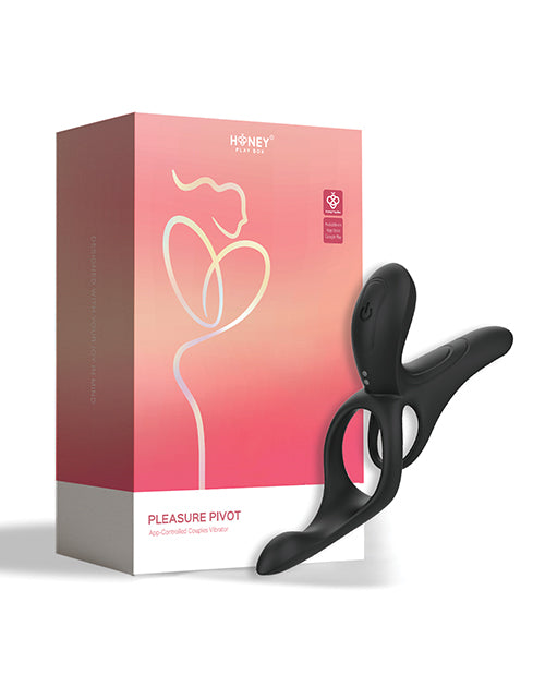 Pleasure Pivot App-Controlled Couples Vibrators Black
