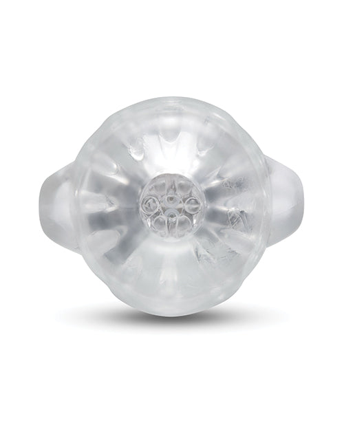 He-Vibe Vibrating Suck Master Suction Masturbator top view showcasing its unique air-pressure and vibration features.