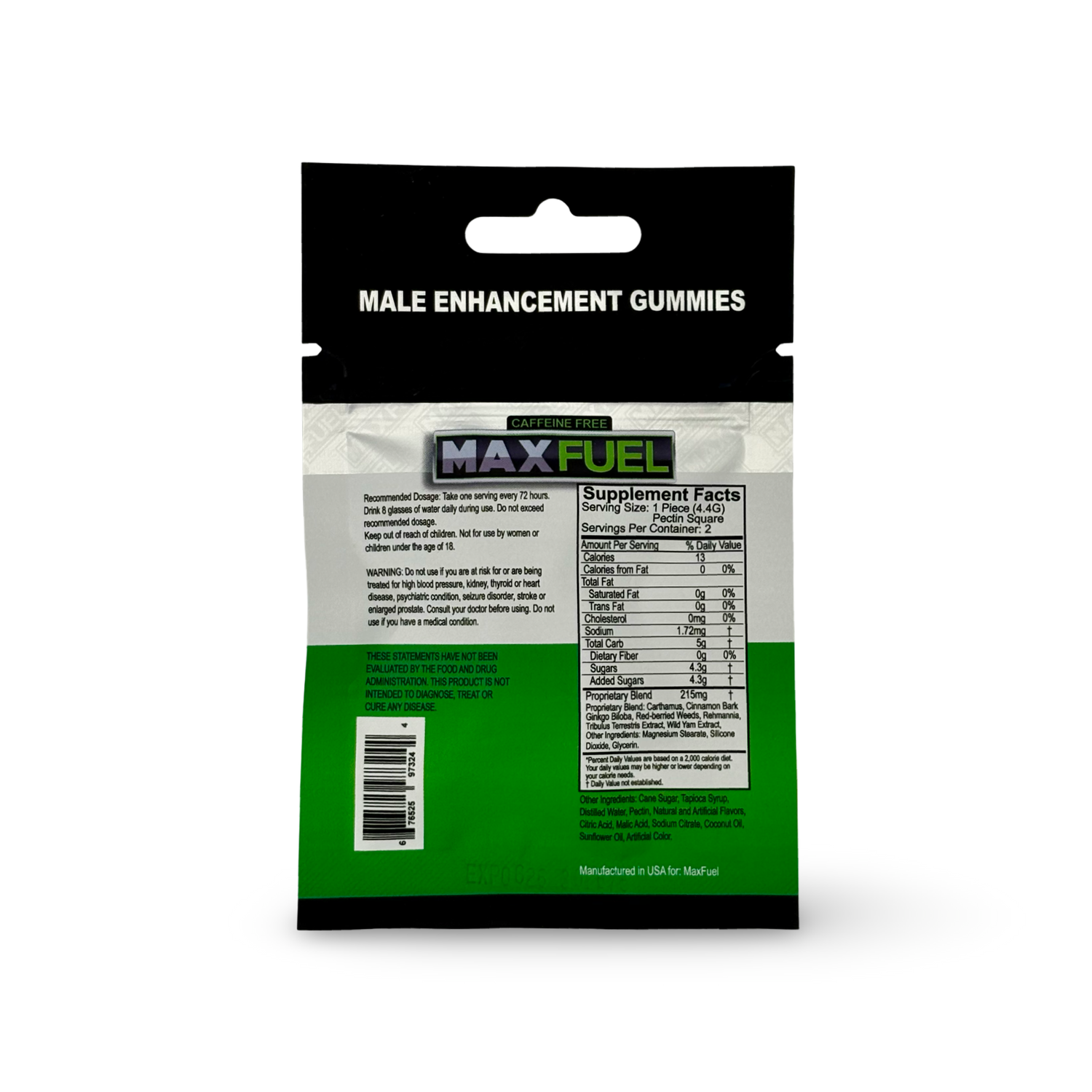 MaxFuel Green Apple Male Enhancement Gummy