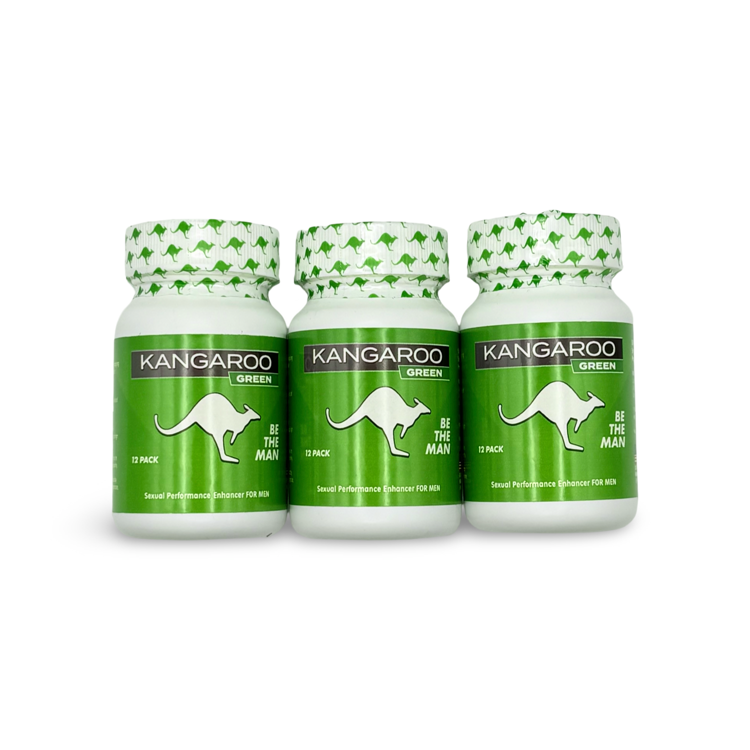 Kangaroo For Him Green – 3 Bottles Pack (36 Capsules)