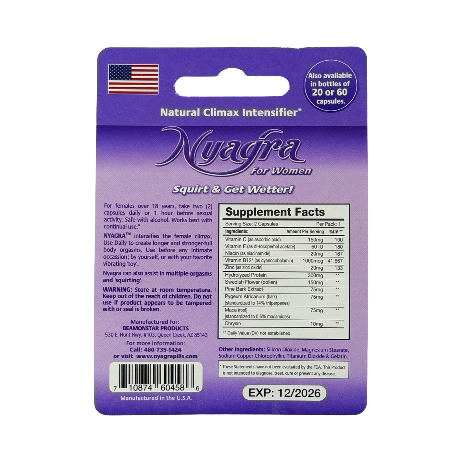 Nyagra for Women – Herbal Supplement for Female Vitality