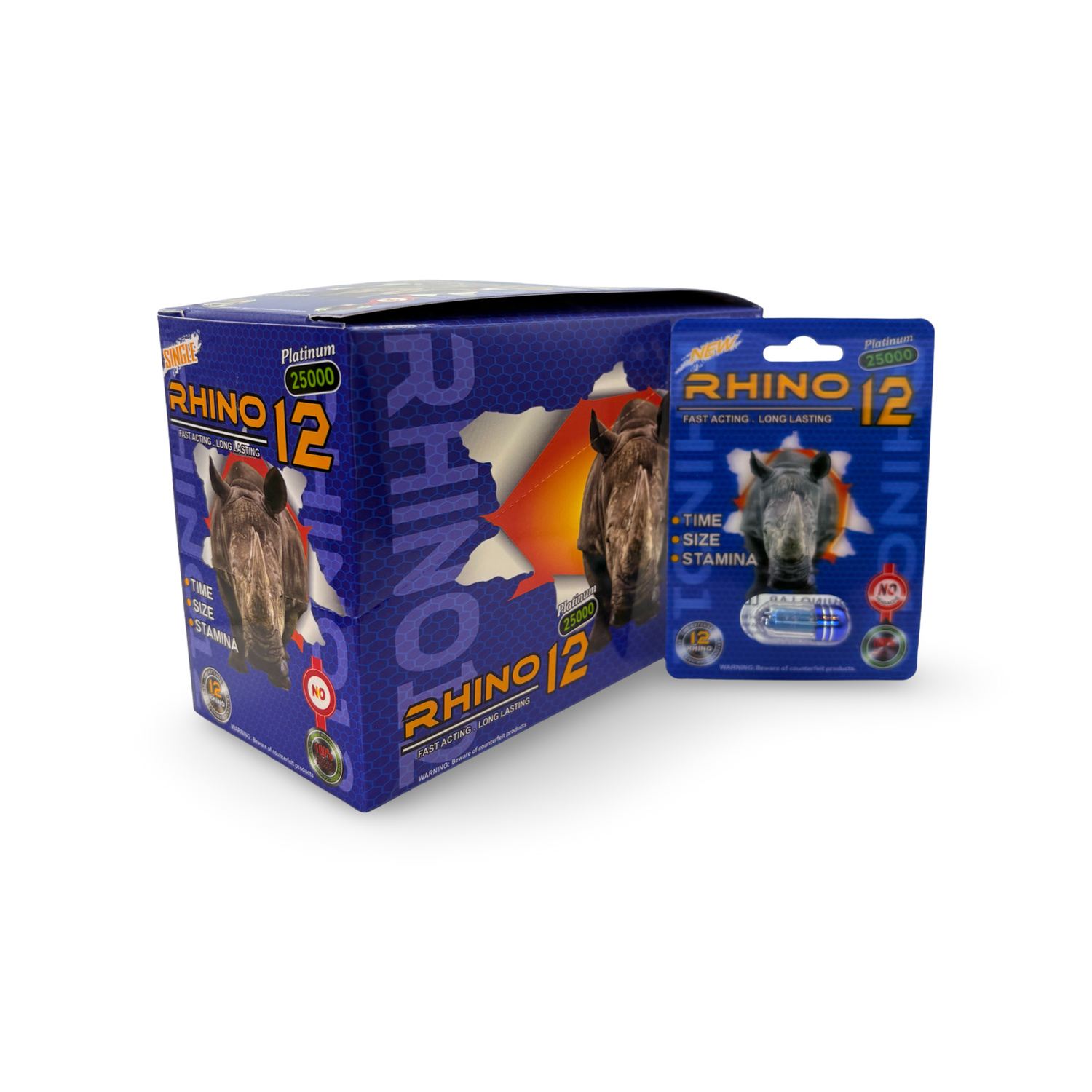 Rhino 12 Platinum 25000 – 24 Capsules Display