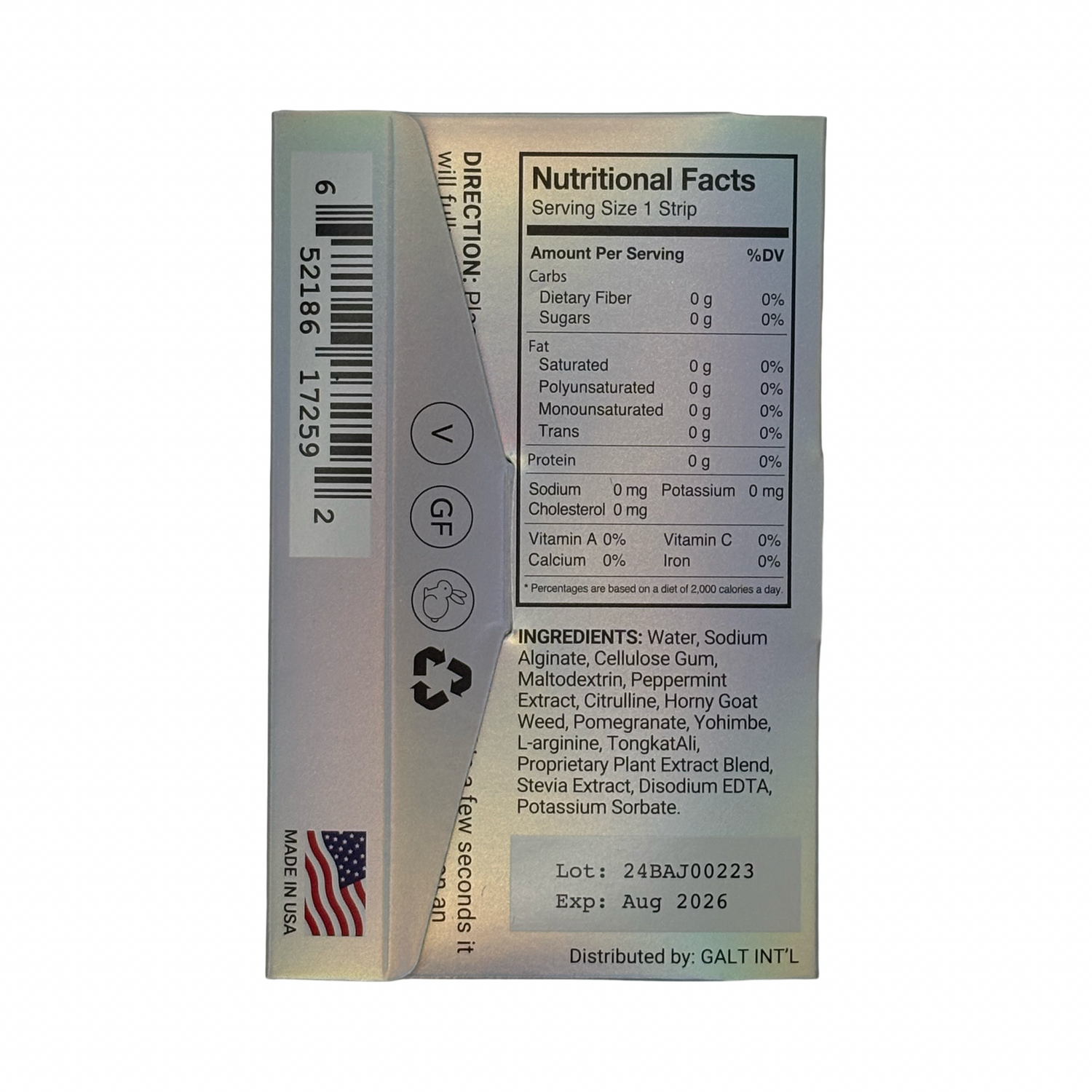 Alpha Strip 7X – 1 Pack | Rapid-Action Male Vitality Supplement