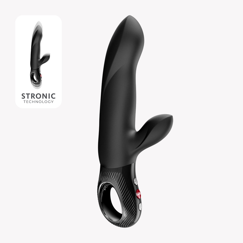 Fun Factory Bi Stronic Arc Vibrator Black with ergonomic handle and Stronic technology for ultimate pleasure.