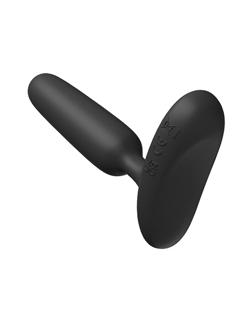 Lovense Glint Touch Responsive Vibrating Butt Plug Black, sleek design showcasing the responsive features.