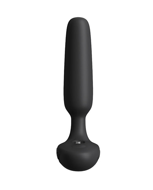 Lovense Glint Touch Responsive Vibrating Butt Plug Black for couples, featuring responsive vibrations and sleek design.
