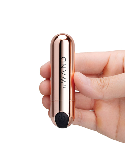 Le Wand Rechargeable Rose Gold Bullet Vibrator - Image 5