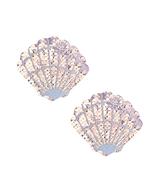 Neva Nude Sequin Mermaid Shell Pasties Champagne Showers in shimmering sequins for a glamorous look.
