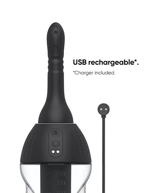 Nexus Thrusting Automatic Douche with USB rechargeable feature and charger included.
