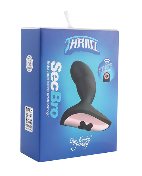 Thrillz Sec Bro Silicone Prostate Massager with Remote