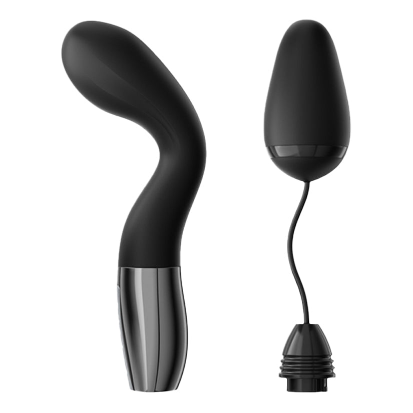 Peak Performa Xyla G-Spot and Egg Massager Black with interchangeable heads for versatile stimulation.