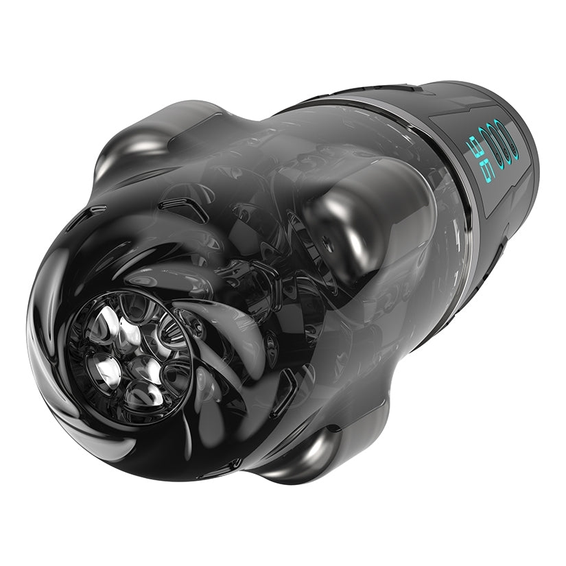 Peak Performa Hypershaker Fantasizer Masturbator Black showcasing its sleek design and four powerful vibrating bullets.
