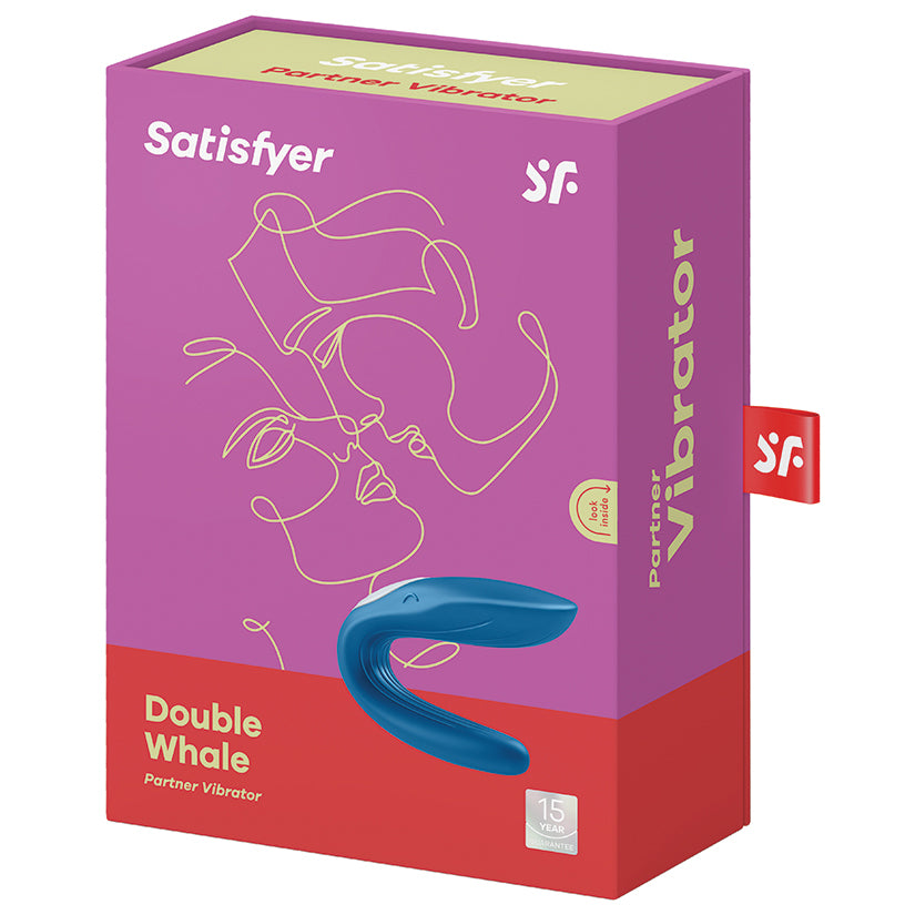 Satisfyer Double Whale Partner Vibrator Blue