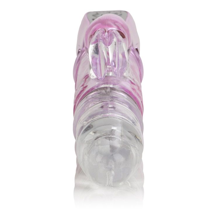 Thrusting Orgasm Jack Rabbit Vibrator Pink with thrusting action and bunny teaser for enhanced pleasure.