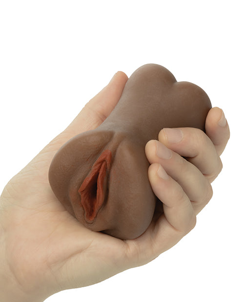 Cheap Thrills Cherry Poppers The Teacher's Pet Stroker in hand, showcasing realistic design and soft Pure Skin material.