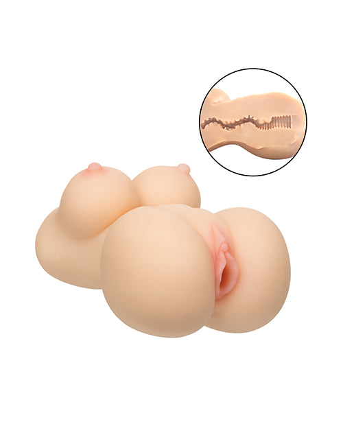 Cheap Thrills The Call Girl Pussy Stroker Vanilla soft and lifelike design with plushy details for enhanced solo play.