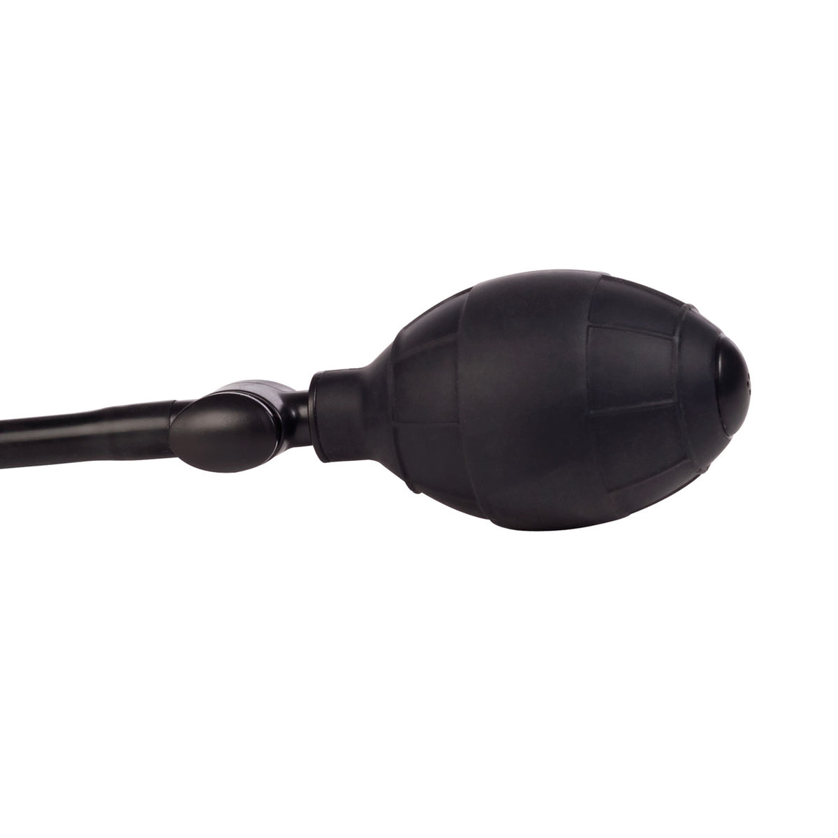 Colt Large Inflatable Silicone Pumper Plug Black inflatable bulb for customizable anal play.