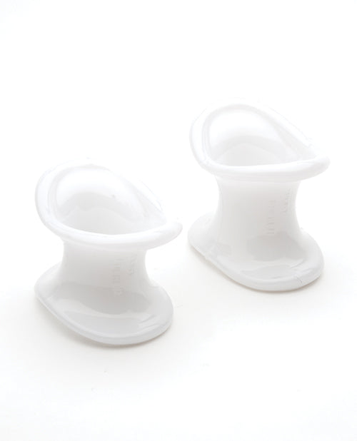 Sport Fucker Ergonomic Ball Stretcher Kit White components designed for comfortable and snug fit.