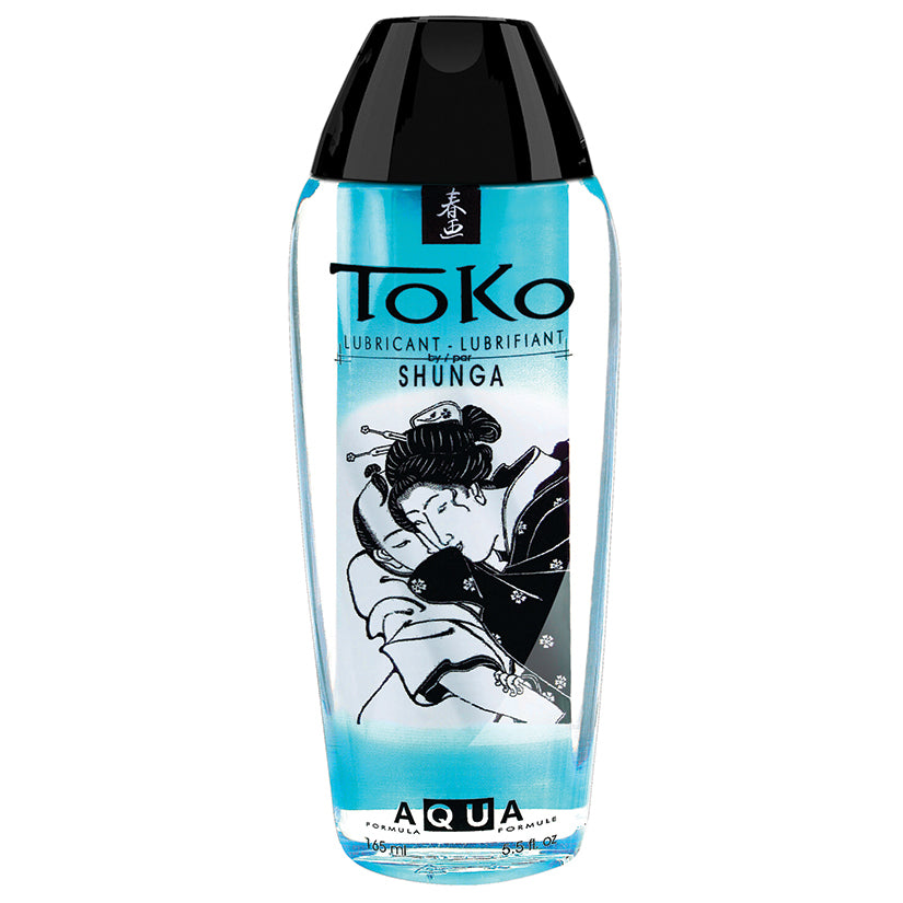 Shunga Toko Aqua Lubricant 5.5 Oz bottle showcasing its unique design and advanced water-based formula.
