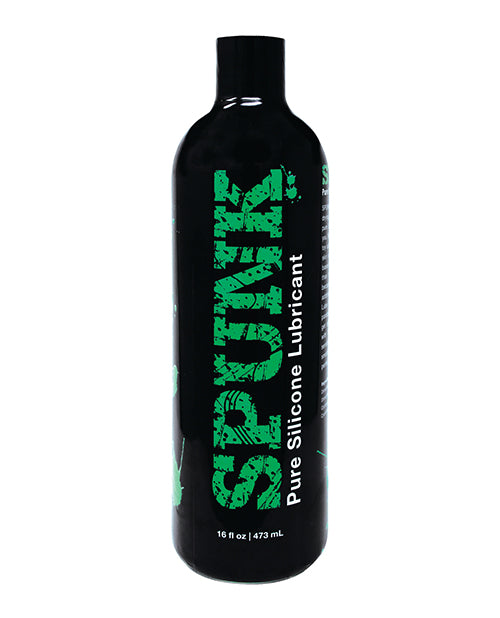 Spunk Pure Silicone Lubricant 16 Oz bottle showcasing premium silicone formula for ultra-smooth glide.