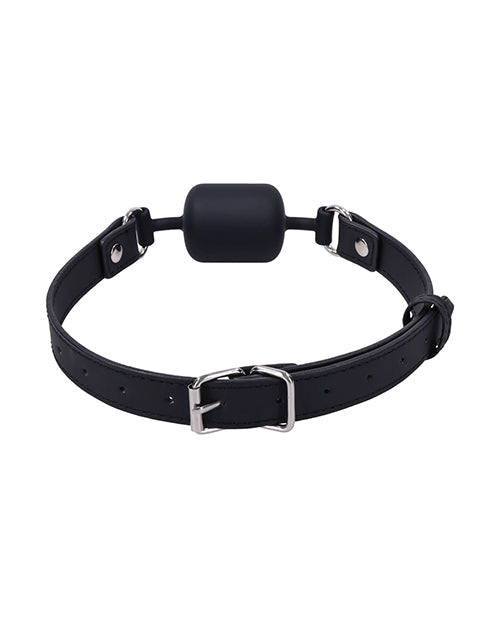 Sportsheets Signature Midnight Muse Barrel Gag - sophisticated mouth restraint with sleek design for comfort and submissive control.