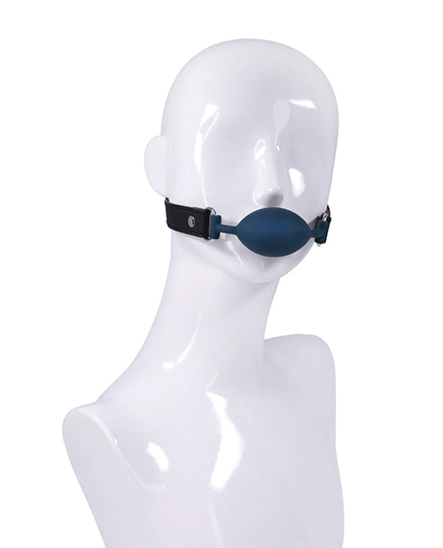 Sportsheets Signature Twilight Tease Oval Gag on a mannequin, showcasing restraint and intimate play.