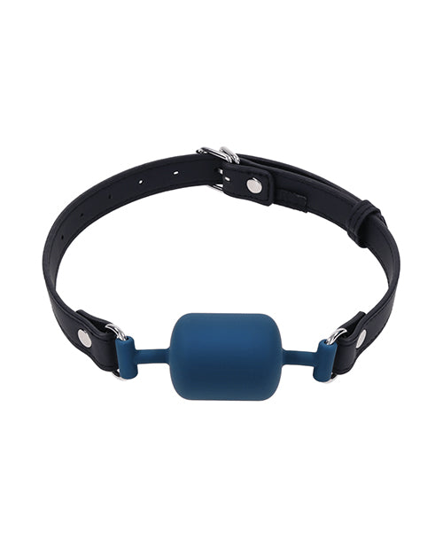 Sportsheets Signature Twilight Tease Barrel Gag with adjustable straps for secure fit, perfect for restraint play.