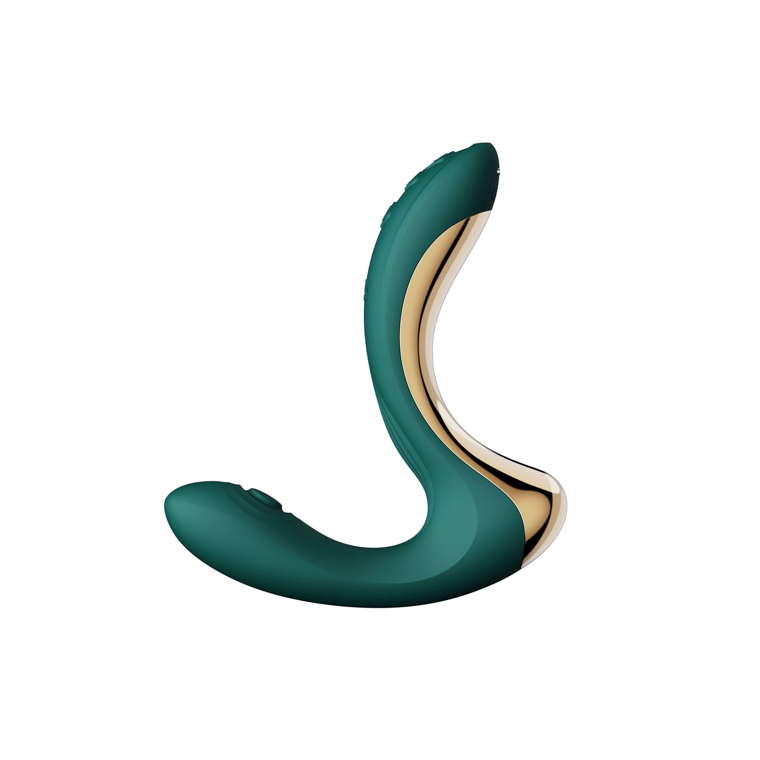 ZALO Talis G-Spot PulseWave Vibrator in turquoise green with ergonomic design for G-spot and clitoral stimulation.