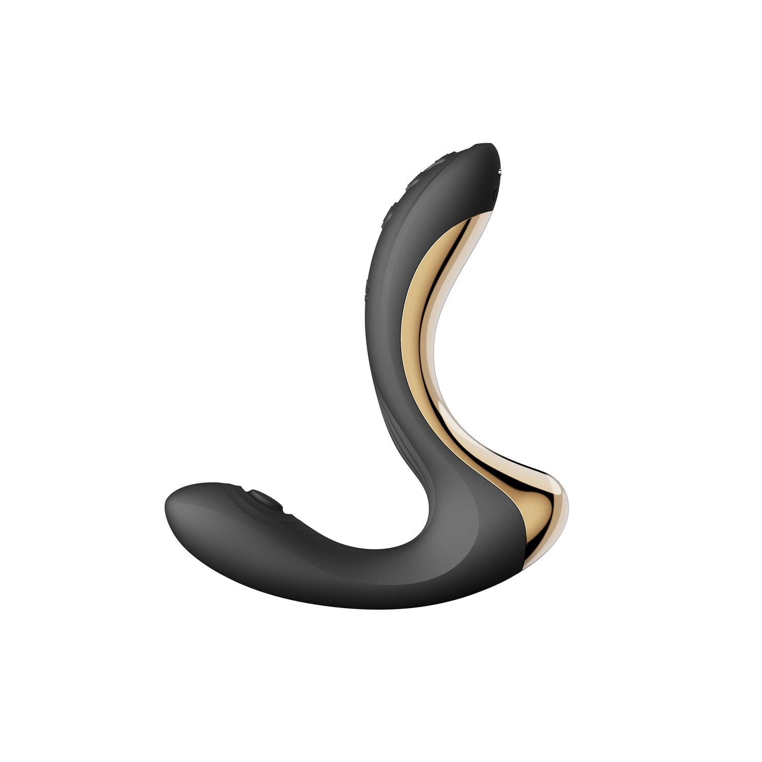 ZALO Talis G-Spot PulseWave Vibrator in Obsidian Black, featuring ergonomic design for dual G-spot and clitoral stimulation.