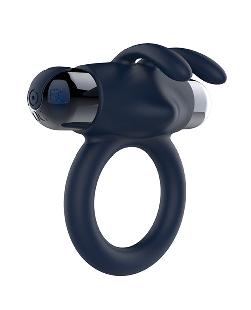 Galaxy Ring Bullet Vibe Cock Ring Blue featuring a bullet vibe with comfort-fit design and sleek appearance.